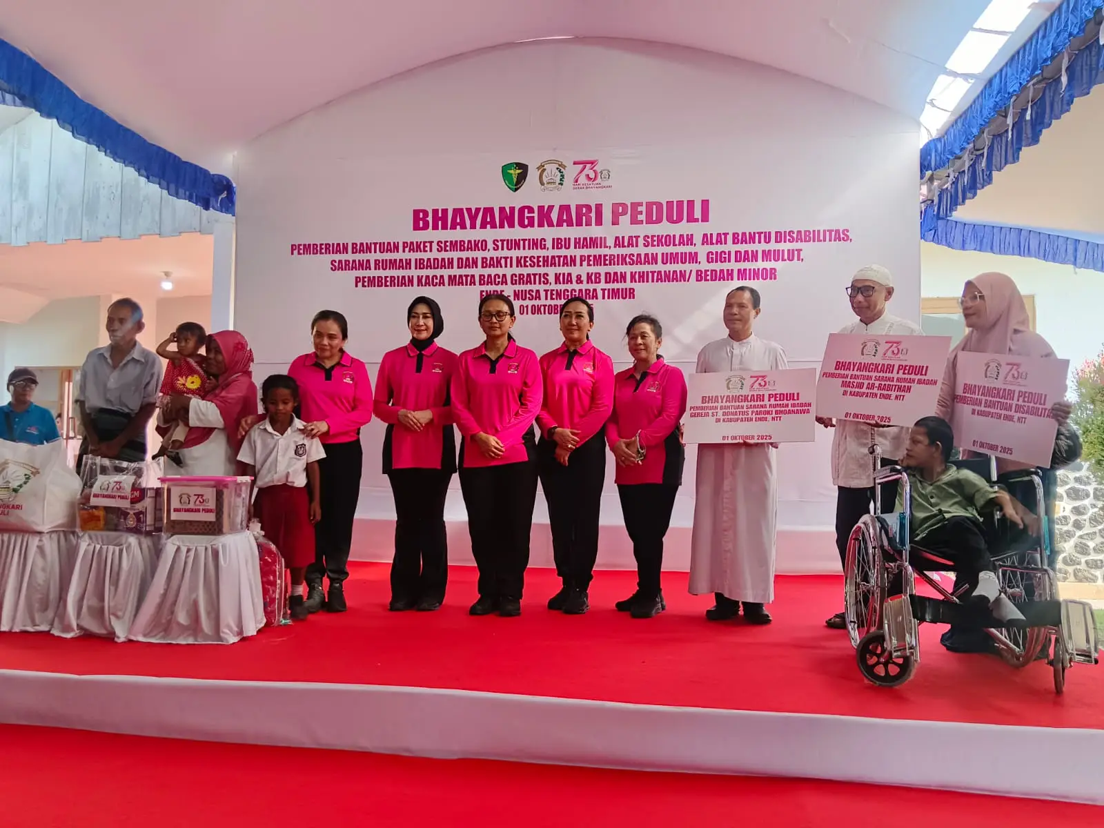 Bhayangkari Peduli, Bantuan dari Ende Menjangkau Sikka dan Ngada
