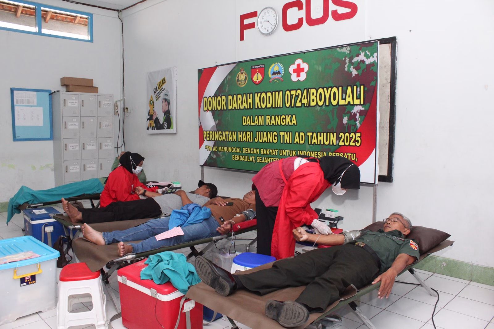 Aksi Kemanusiaan di Hari Juang TNI AD ke-80: Kodim 0724/Boyolali Gelar Donor Darah Massal