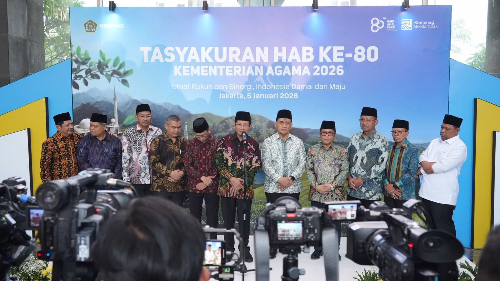 HAB ke-80 Kemenag: Pesta Disederhanakan, Anggaran Dipertobatkan ke Korban Bencana
