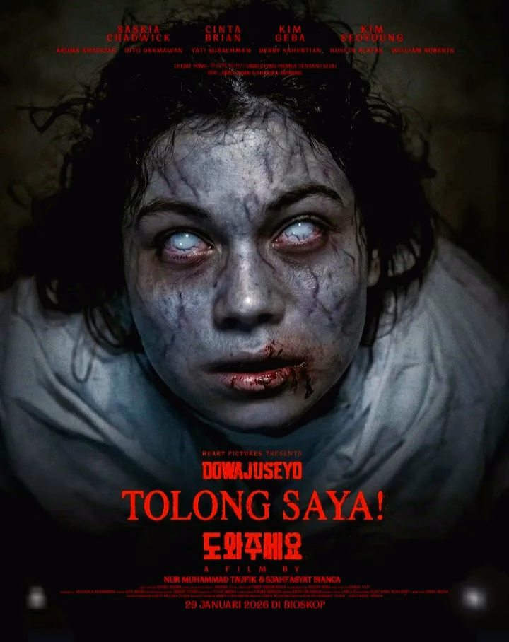 Film Horor-Romantis Indonesia–Korea “Tolong Saya” Siap Tayang 29 Januari 2026
